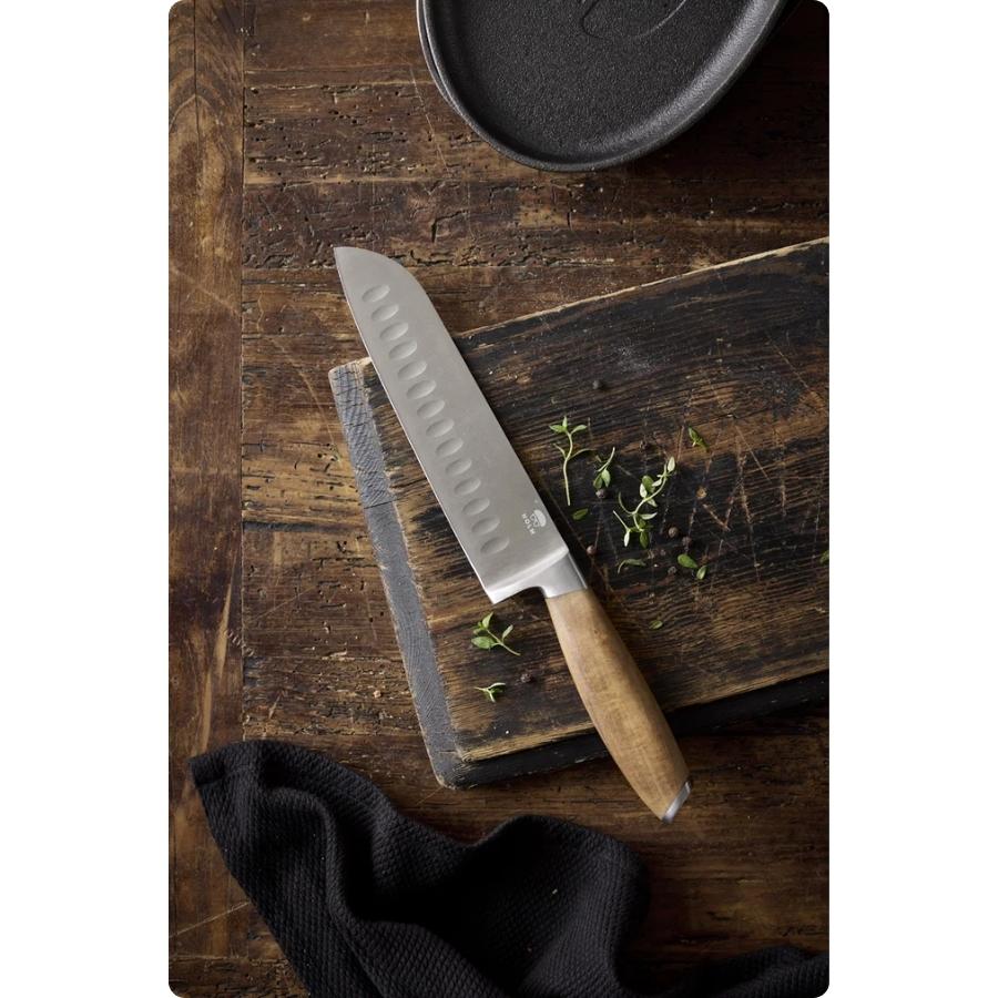 Knivsæt 7 dele Rustfrit stål/Akacie